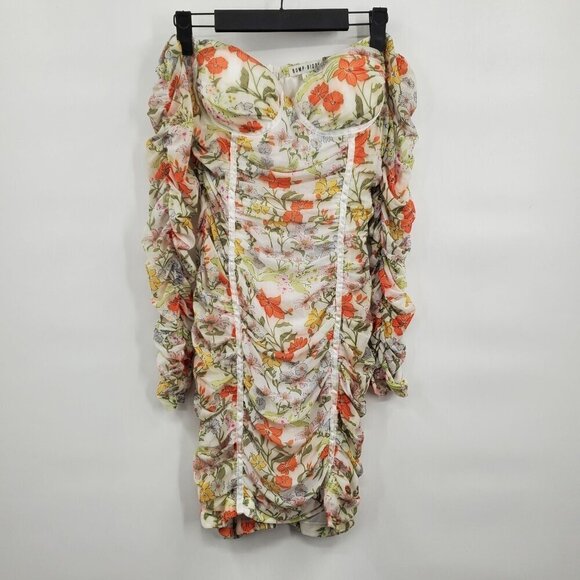 Bump Biddy Maternity Kiara Floral Mini Dress Women Size Large NWT - Picture 3 of 16